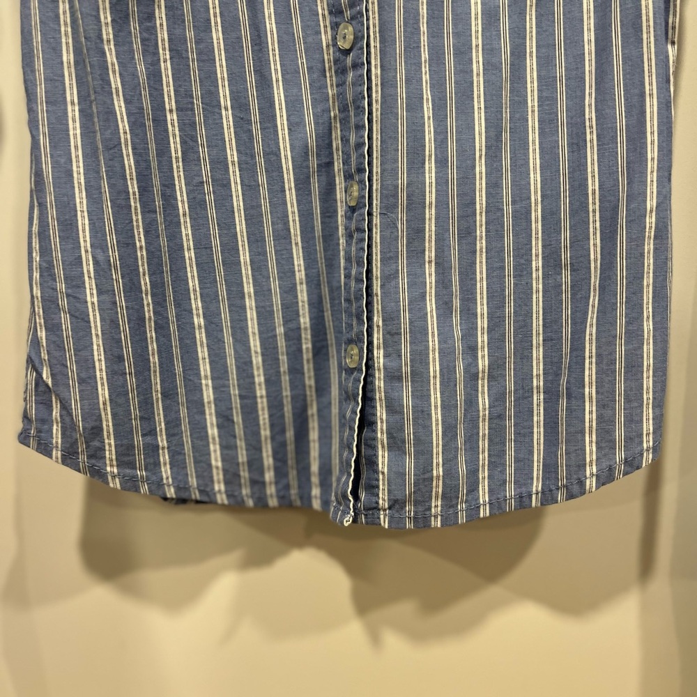 Hollister Blue and White Striped Shirt - Picture 7 of 15